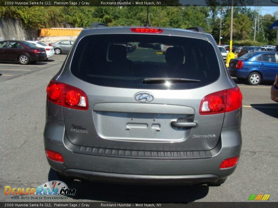 2009 Hyundai Santa Fe GLS Platinum Sage / Gray Photo #5