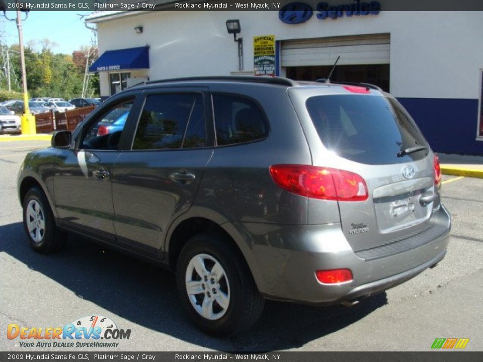 2009 Hyundai Santa Fe GLS Platinum Sage / Gray Photo #6