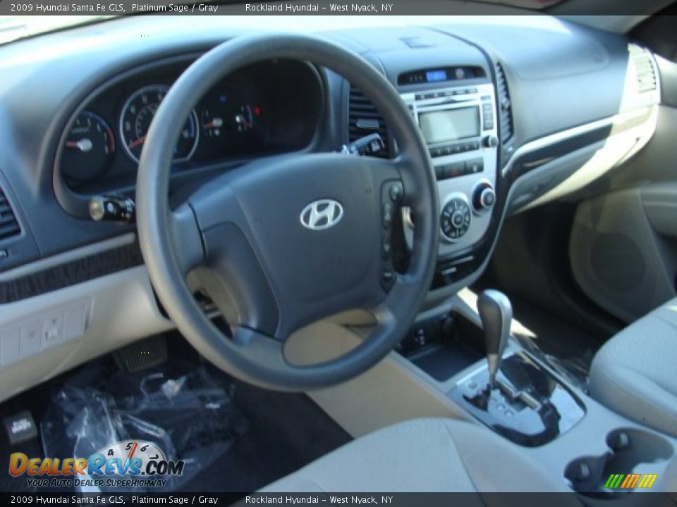 2009 Hyundai Santa Fe GLS Platinum Sage / Gray Photo #9