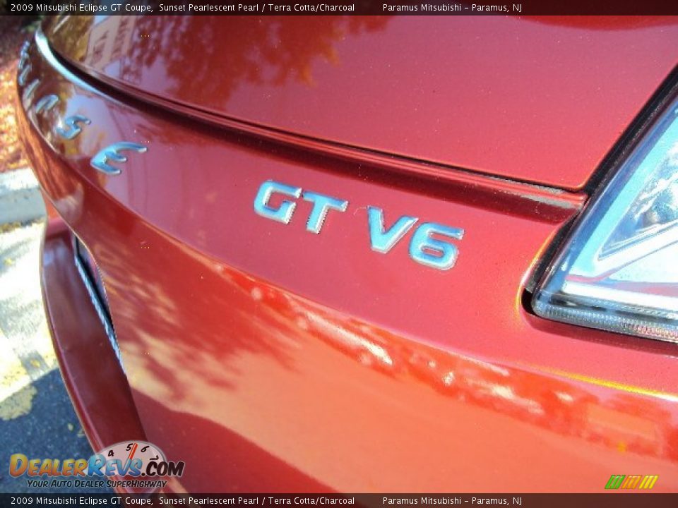 2009 Mitsubishi Eclipse GT Coupe Sunset Pearlescent Pearl / Terra Cotta/Charcoal Photo #8