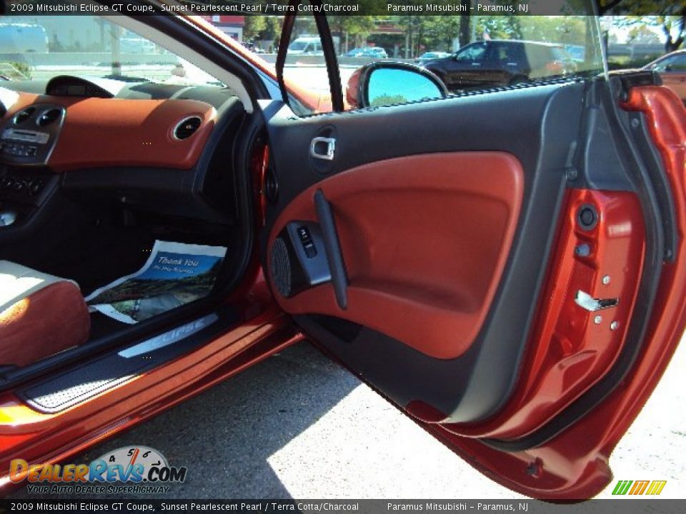 2009 Mitsubishi Eclipse GT Coupe Sunset Pearlescent Pearl / Terra Cotta/Charcoal Photo #11