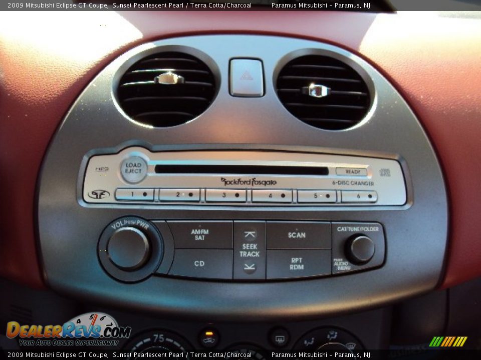 2009 Mitsubishi Eclipse GT Coupe Sunset Pearlescent Pearl / Terra Cotta/Charcoal Photo #17