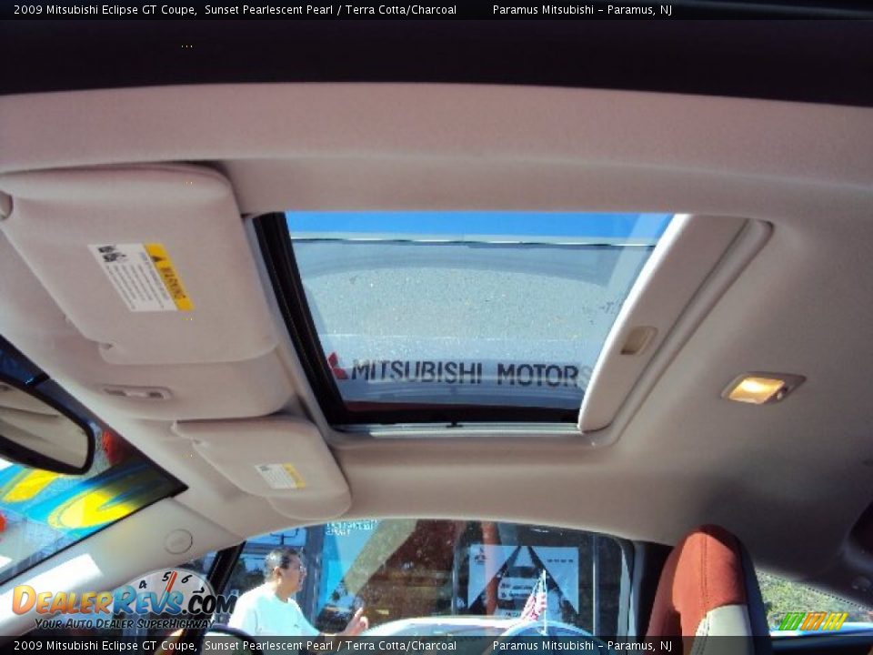 2009 Mitsubishi Eclipse GT Coupe Sunset Pearlescent Pearl / Terra Cotta/Charcoal Photo #18
