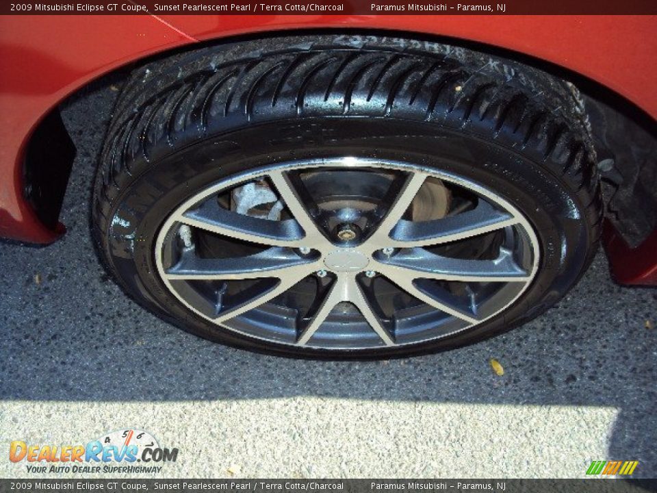 2009 Mitsubishi Eclipse GT Coupe Sunset Pearlescent Pearl / Terra Cotta/Charcoal Photo #23