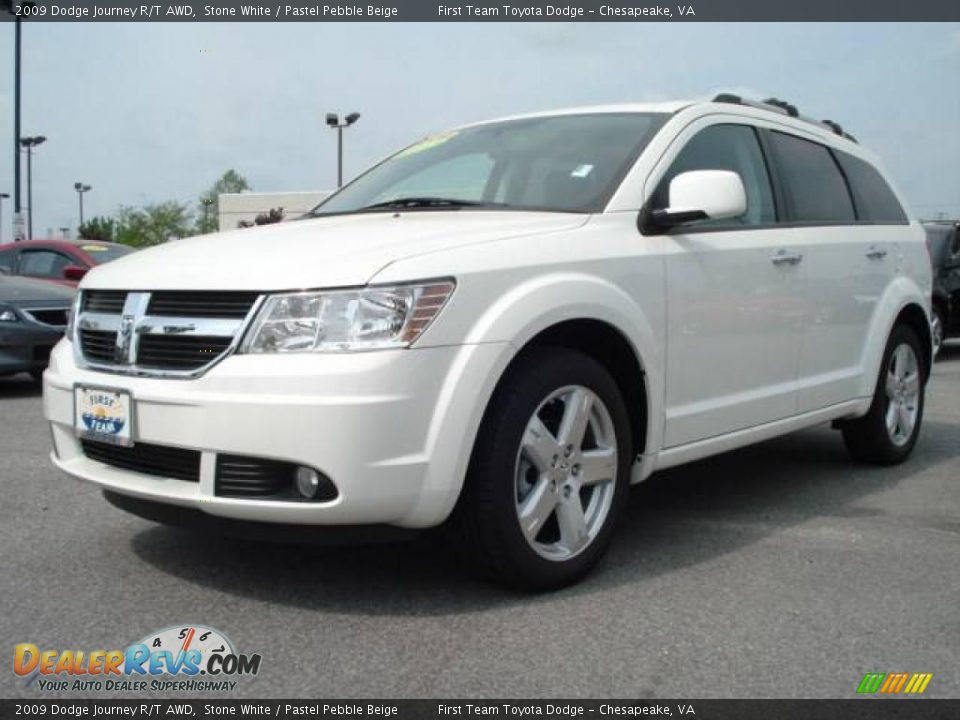 2009 Dodge Journey R/T AWD Stone White / Pastel Pebble Beige Photo #1