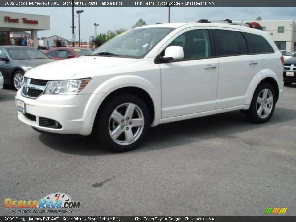 2009 Dodge Journey R/T AWD Stone White / Pastel Pebble Beige Photo #2