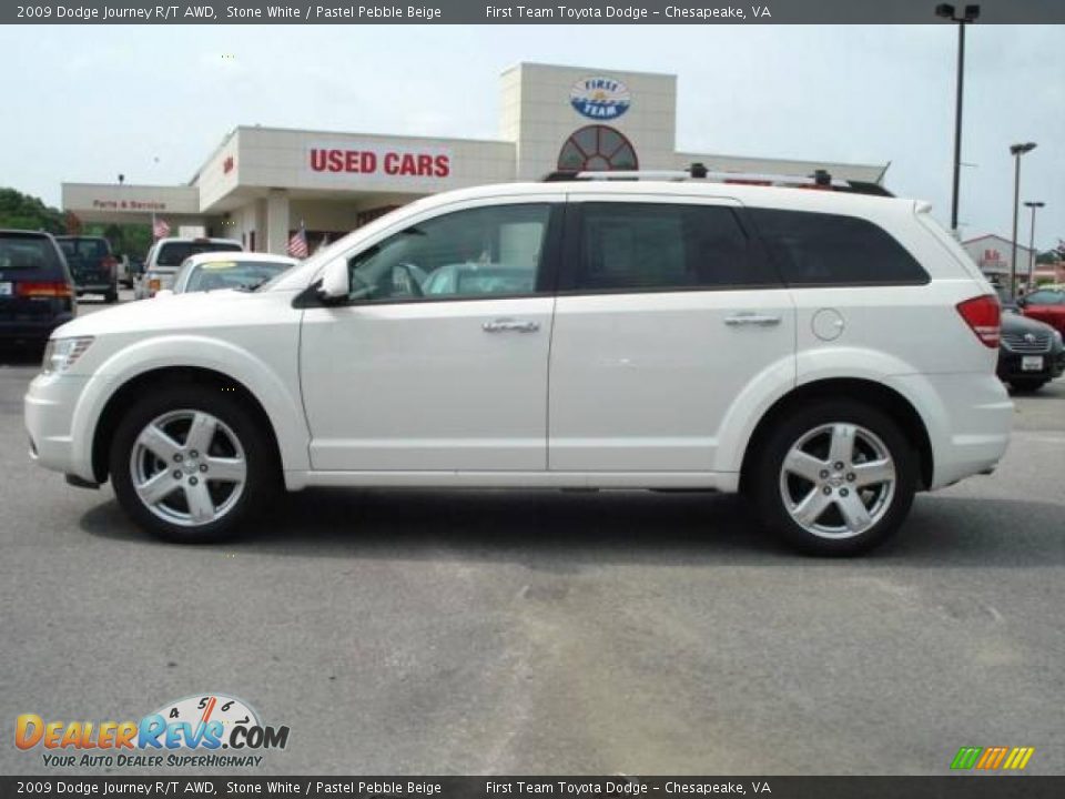 2009 Dodge Journey R/T AWD Stone White / Pastel Pebble Beige Photo #3