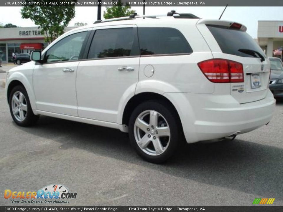 2009 Dodge Journey R/T AWD Stone White / Pastel Pebble Beige Photo #4