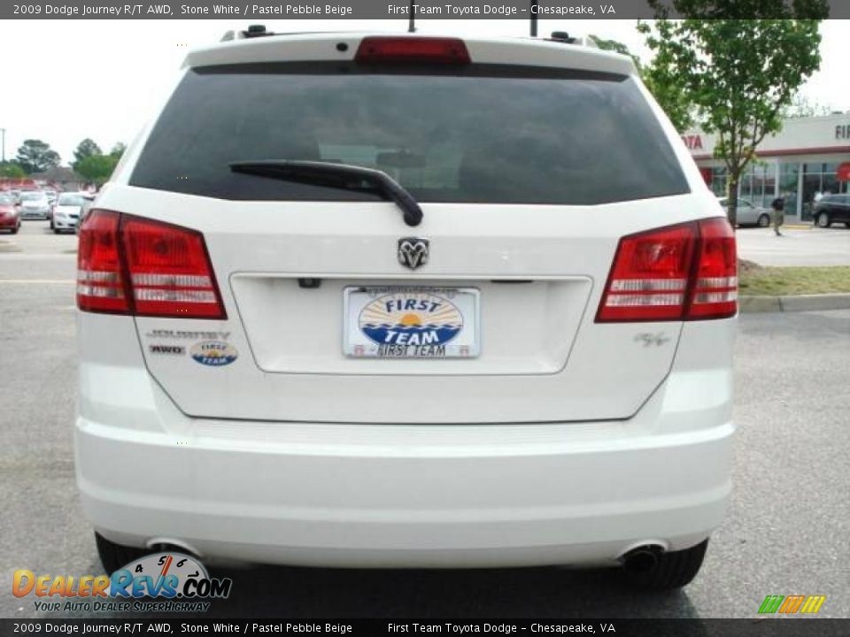 2009 Dodge Journey R/T AWD Stone White / Pastel Pebble Beige Photo #5