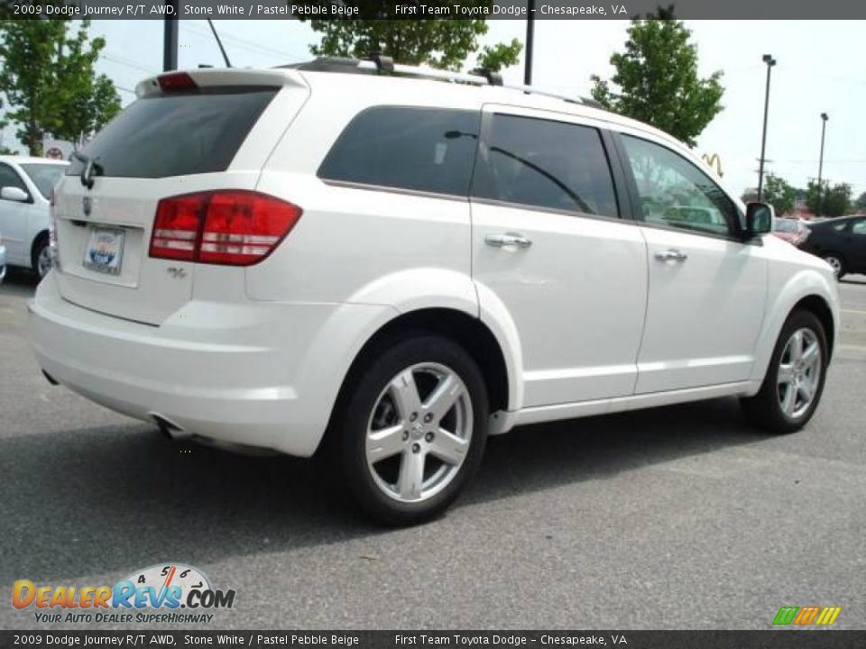 2009 Dodge Journey R/T AWD Stone White / Pastel Pebble Beige Photo #6