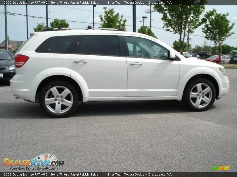 2009 Dodge Journey R/T AWD Stone White / Pastel Pebble Beige Photo #7
