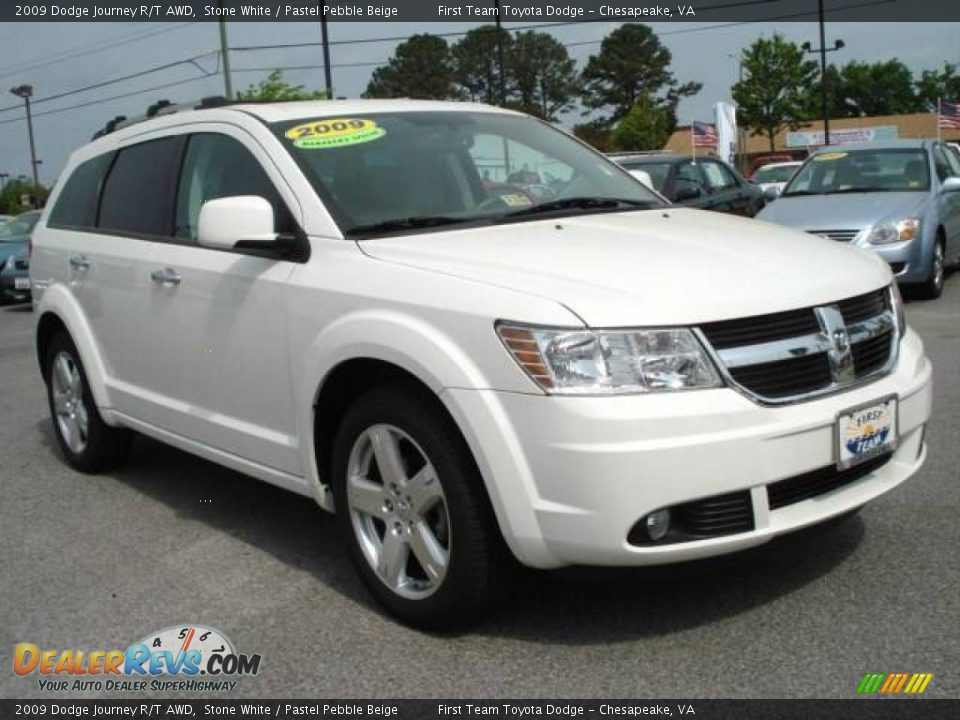 2009 Dodge Journey R/T AWD Stone White / Pastel Pebble Beige Photo #8