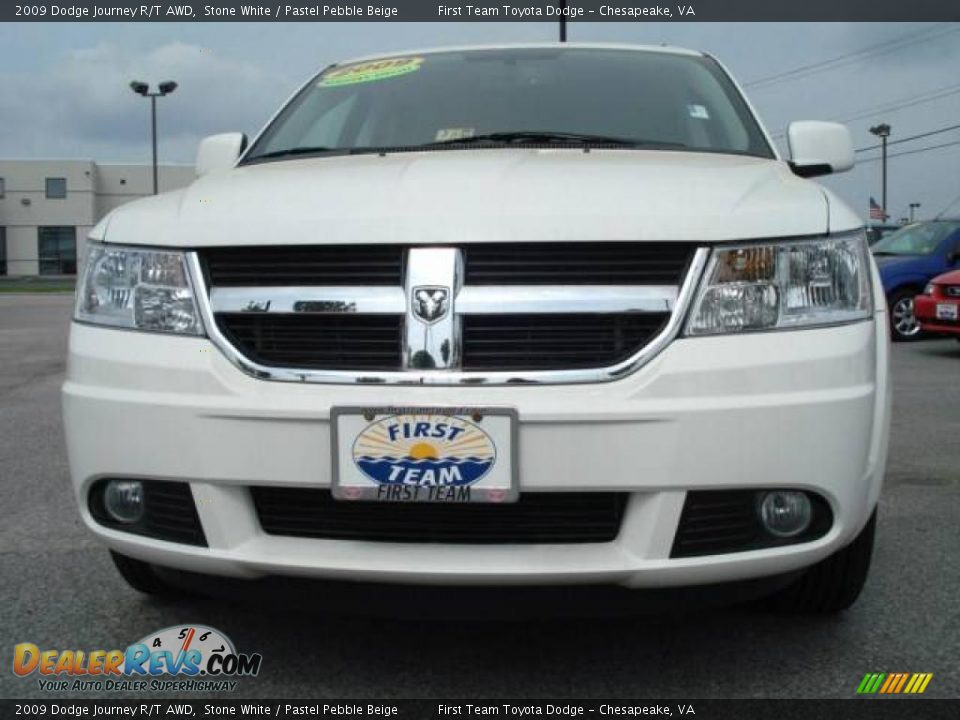 2009 Dodge Journey R/T AWD Stone White / Pastel Pebble Beige Photo #9