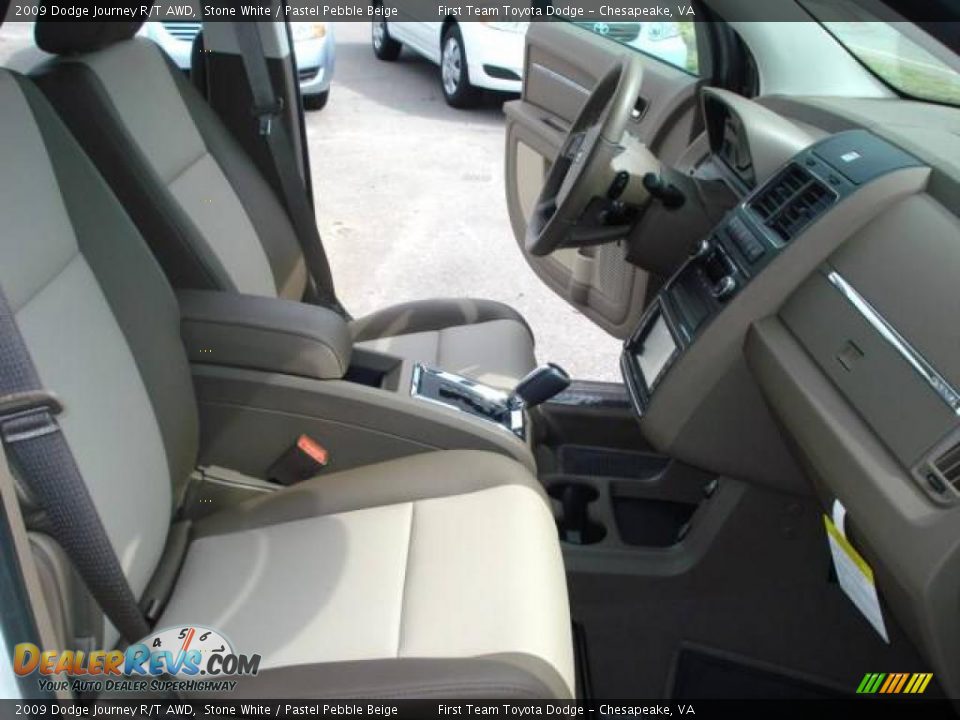 2009 Dodge Journey R/T AWD Stone White / Pastel Pebble Beige Photo #14