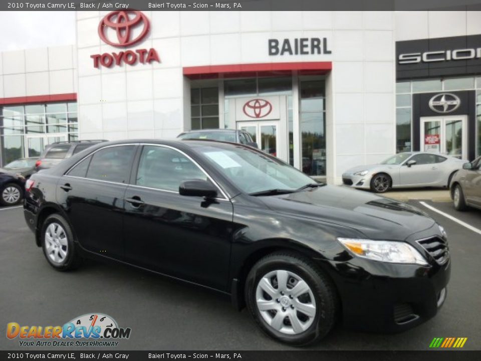 2010 Toyota Camry LE Black / Ash Gray Photo #1