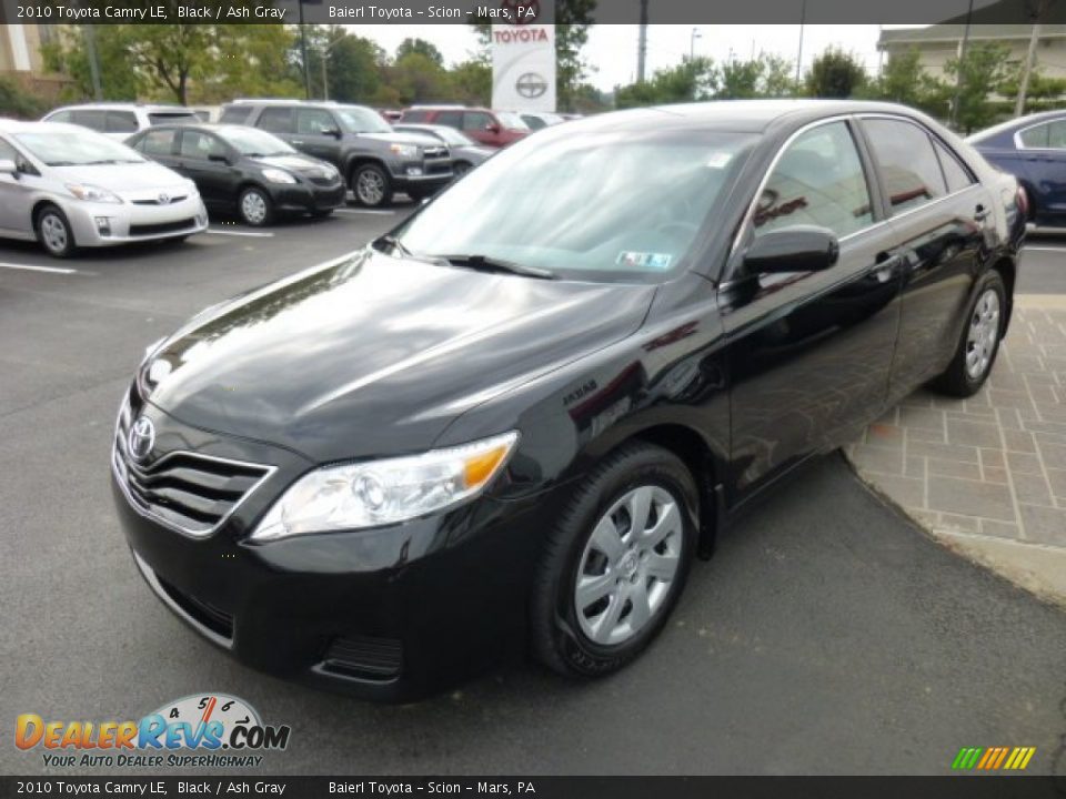2010 Toyota Camry LE Black / Ash Gray Photo #3