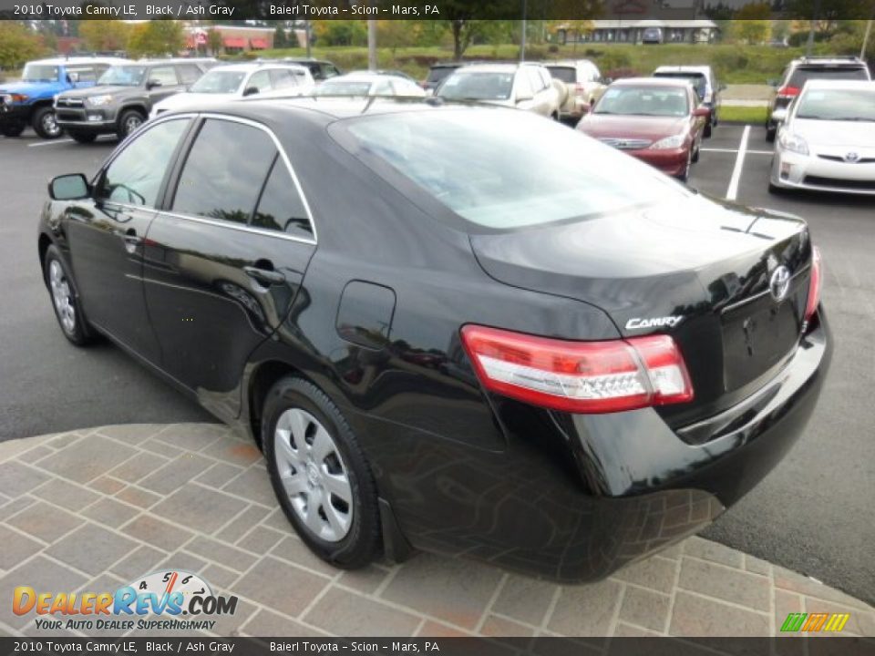 2010 Toyota Camry LE Black / Ash Gray Photo #5