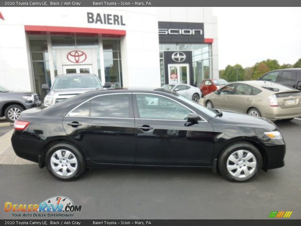 2010 Toyota Camry LE Black / Ash Gray Photo #8
