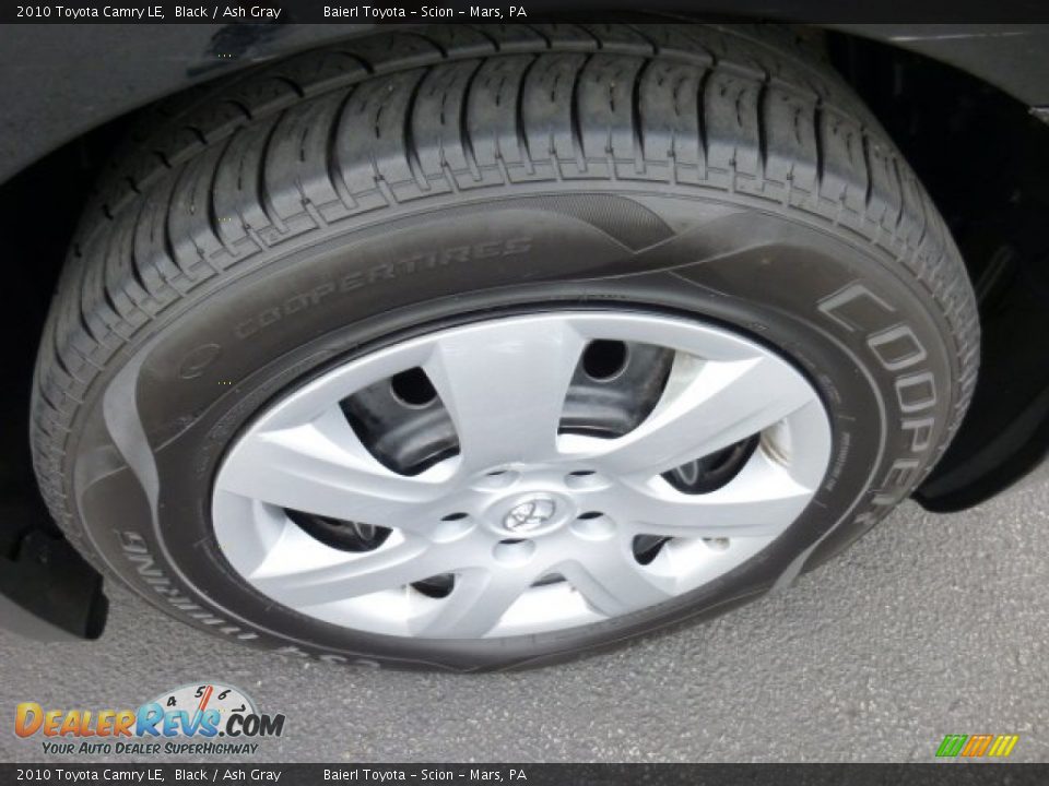 2010 Toyota Camry LE Black / Ash Gray Photo #9