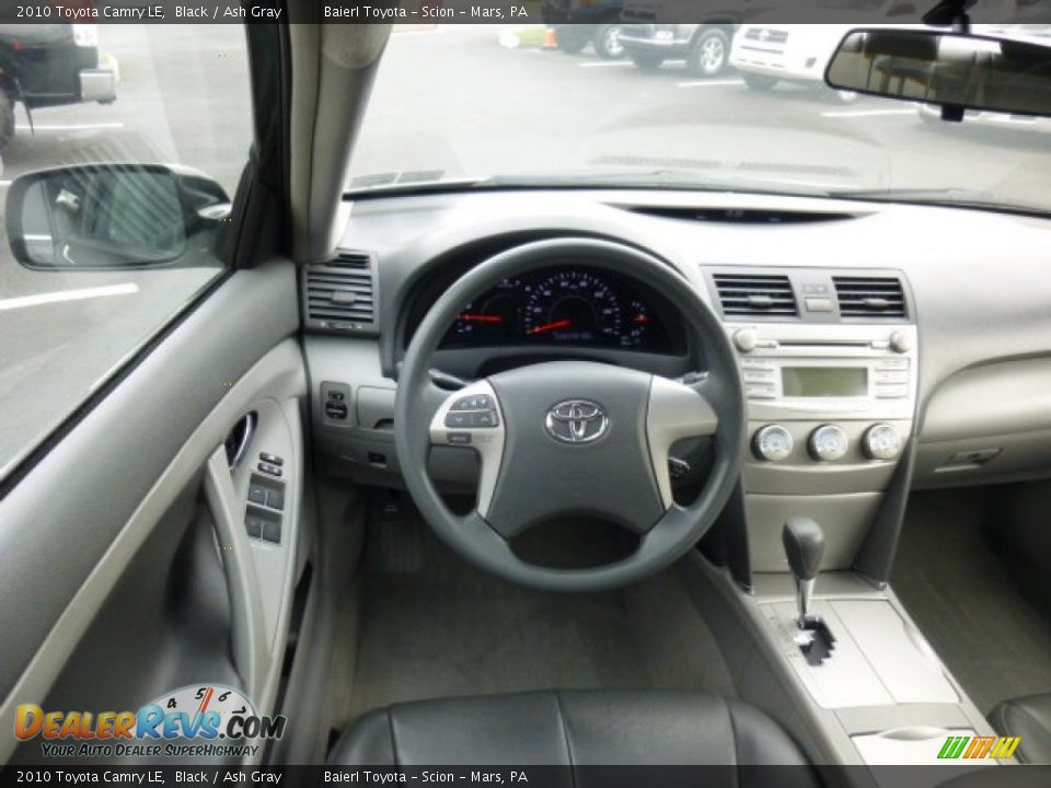 2010 Toyota Camry LE Black / Ash Gray Photo #14
