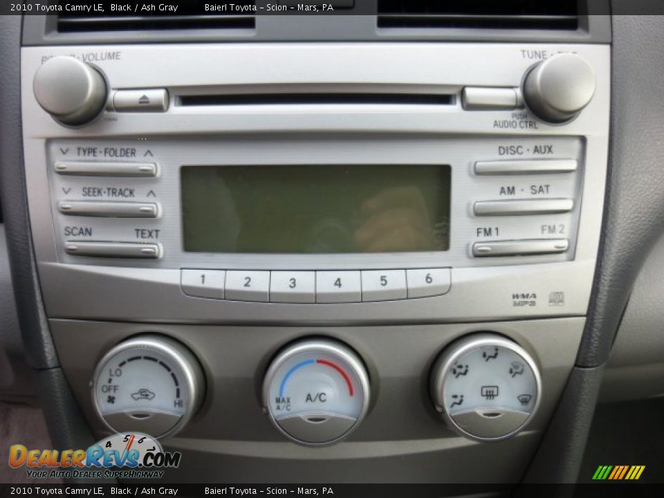 2010 Toyota Camry LE Black / Ash Gray Photo #19