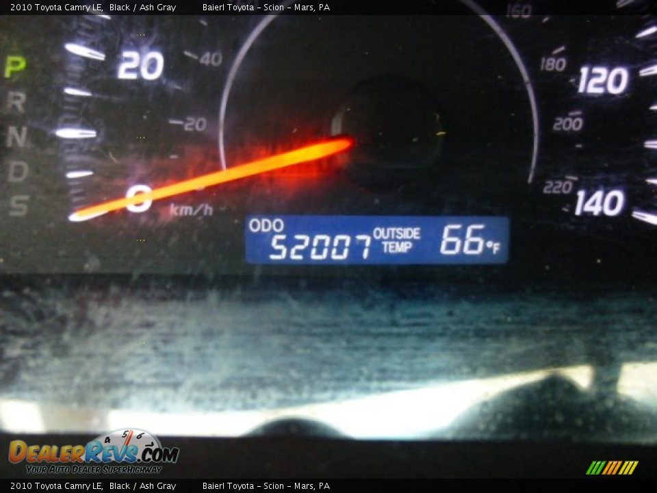 2010 Toyota Camry LE Black / Ash Gray Photo #20