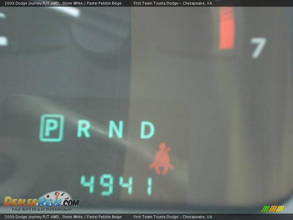 2009 Dodge Journey R/T AWD Stone White / Pastel Pebble Beige Photo #20