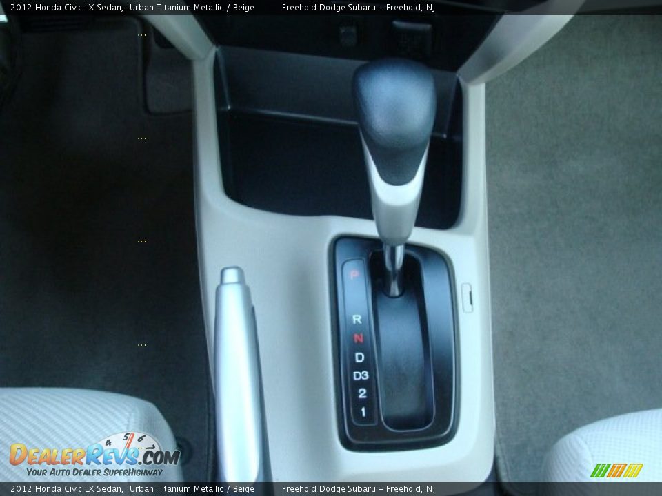2012 Honda Civic LX Sedan Urban Titanium Metallic / Beige Photo #14