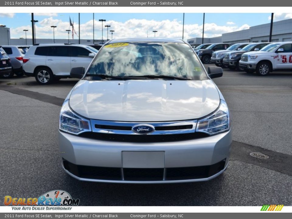2011 Ford Focus SE Sedan Ingot Silver Metallic / Charcoal Black Photo #7