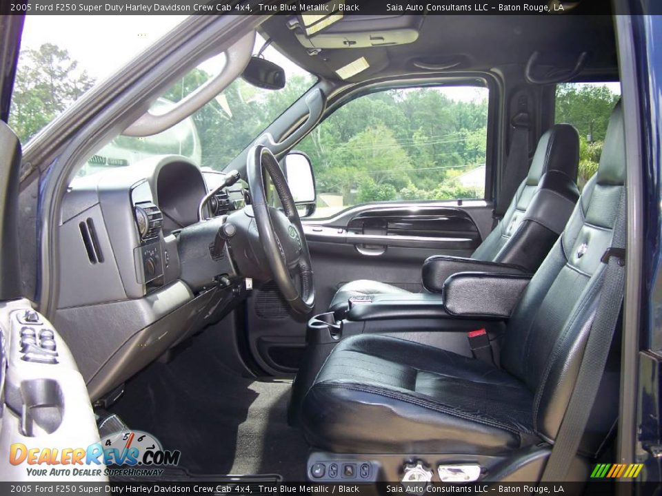 2005 Ford F250 Super Duty Harley Davidson Crew Cab 4x4 True Blue Metallic / Black Photo #9