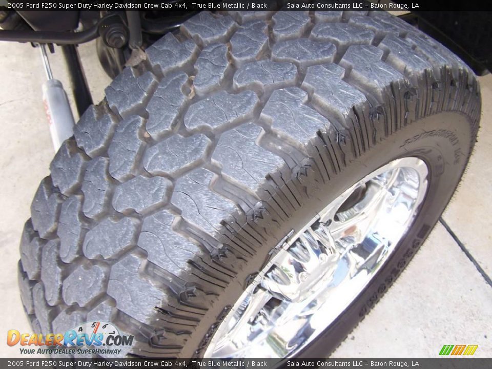 2005 Ford F250 Super Duty Harley Davidson Crew Cab 4x4 True Blue Metallic / Black Photo #12