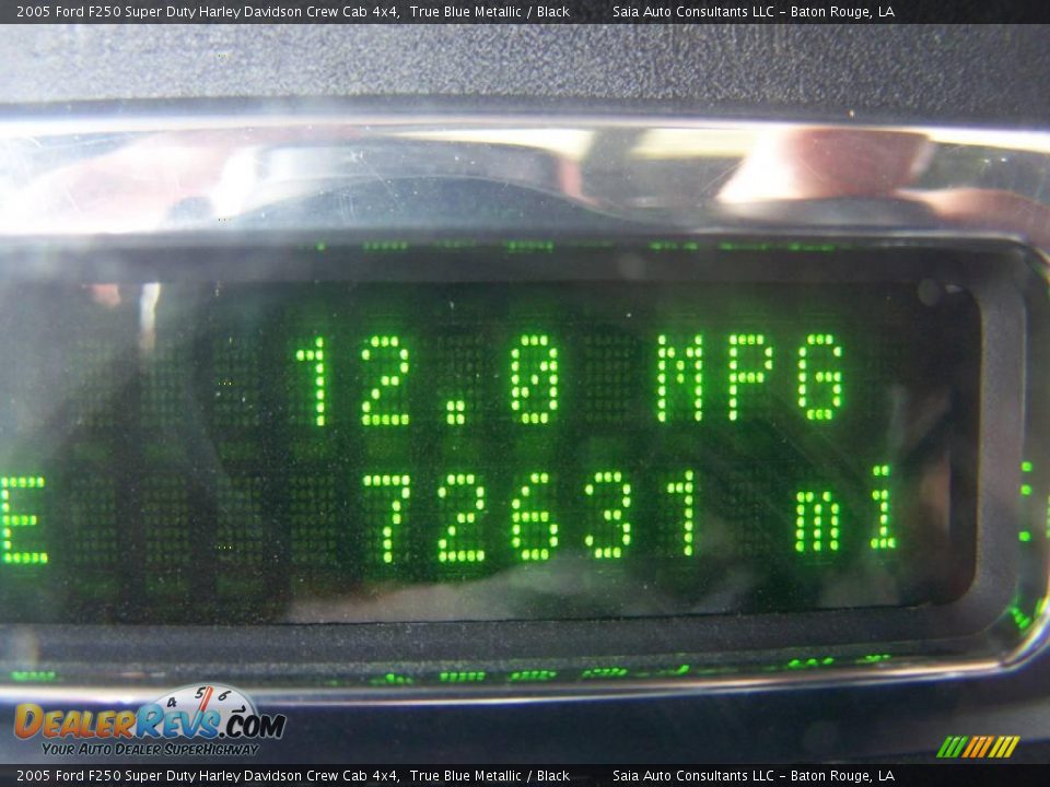 2005 Ford F250 Super Duty Harley Davidson Crew Cab 4x4 True Blue Metallic / Black Photo #15