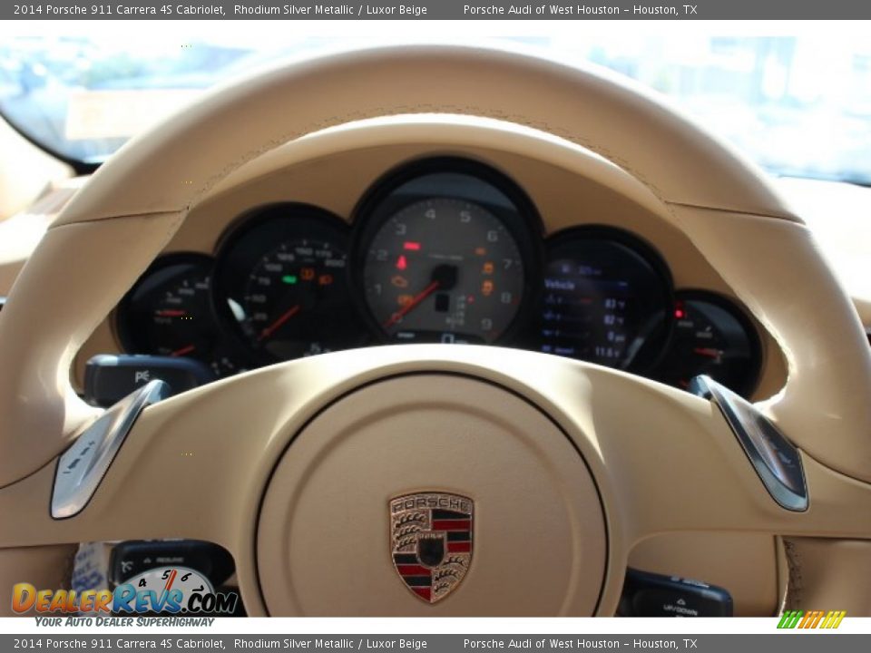 2014 Porsche 911 Carrera 4S Cabriolet Steering Wheel Photo #26