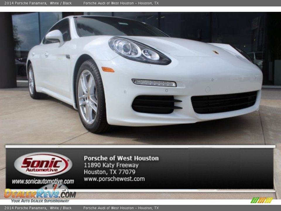 2014 Porsche Panamera White / Black Photo #1