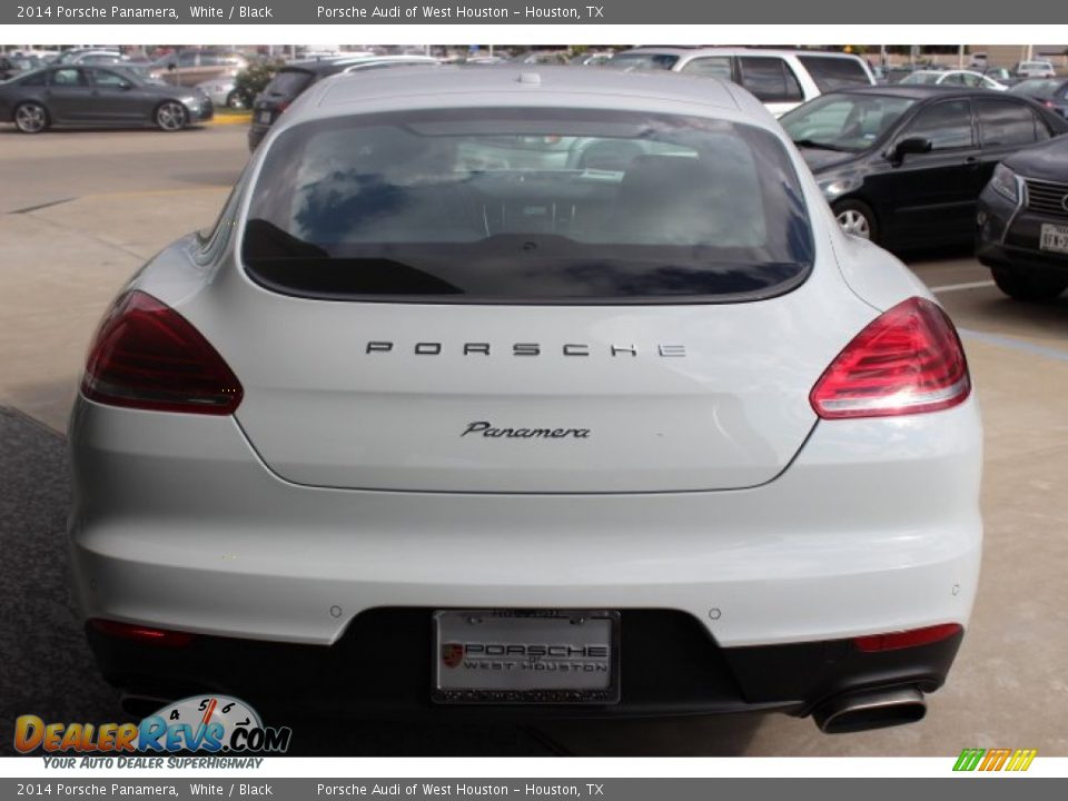 2014 Porsche Panamera White / Black Photo #6