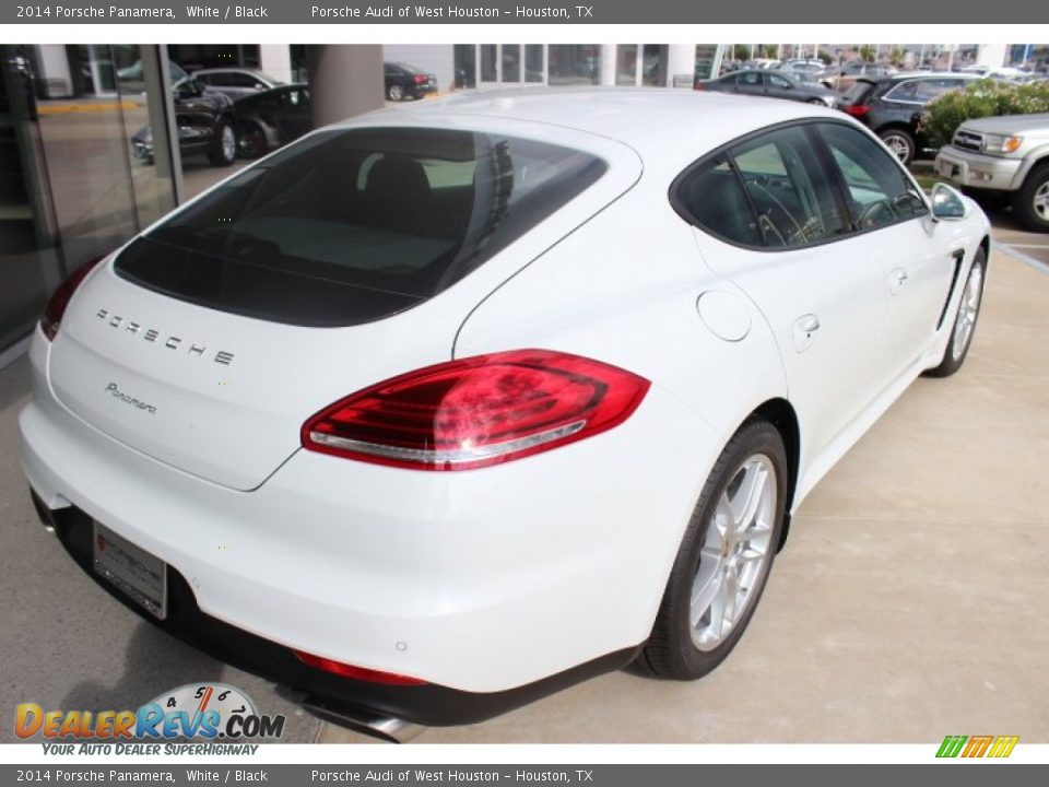 2014 Porsche Panamera White / Black Photo #7