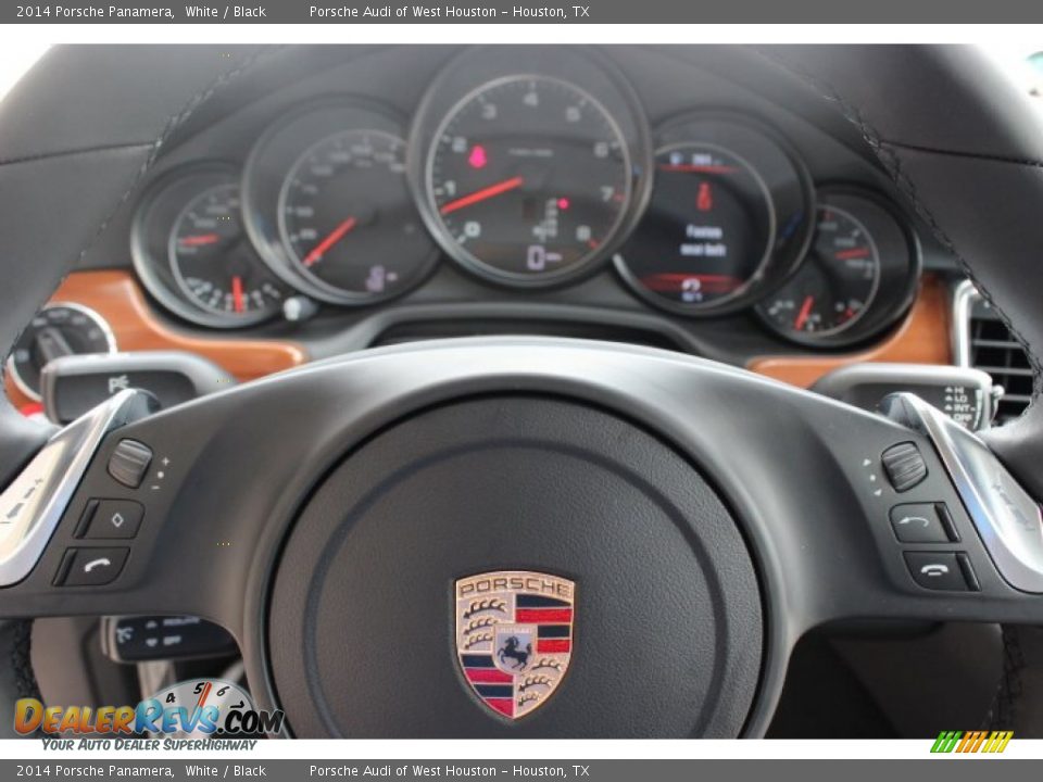 2014 Porsche Panamera White / Black Photo #25
