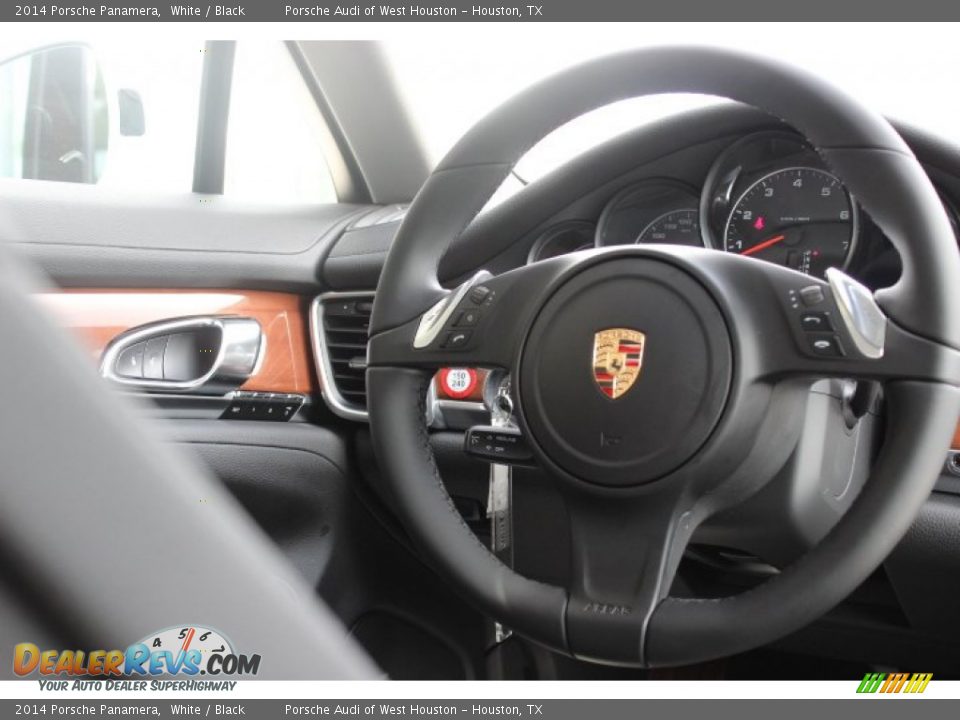 2014 Porsche Panamera White / Black Photo #33