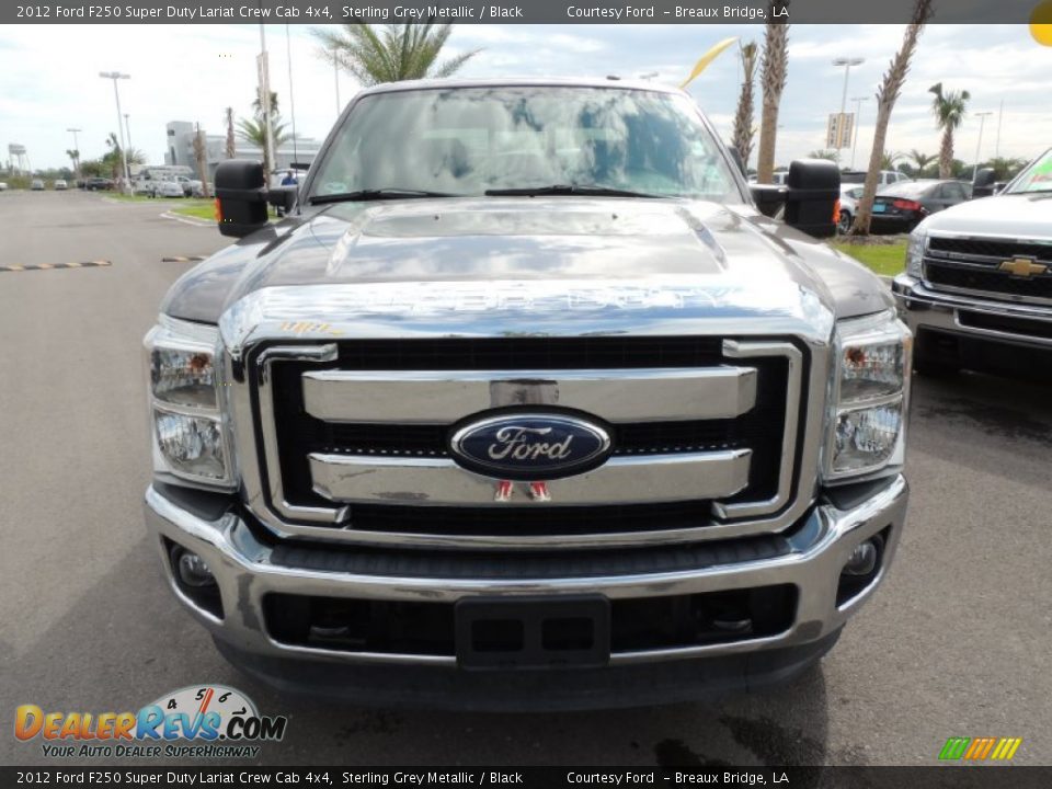 2012 Ford F250 Super Duty Lariat Crew Cab 4x4 Sterling Grey Metallic / Black Photo #2