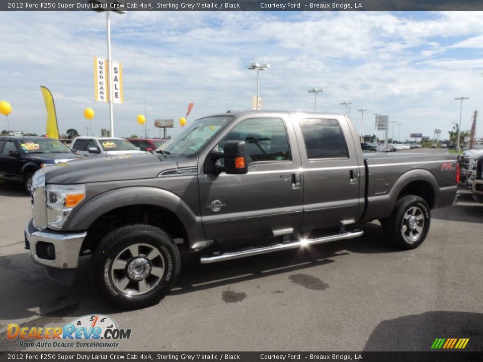 2012 Ford F250 Super Duty Lariat Crew Cab 4x4 Sterling Grey Metallic / Black Photo #5