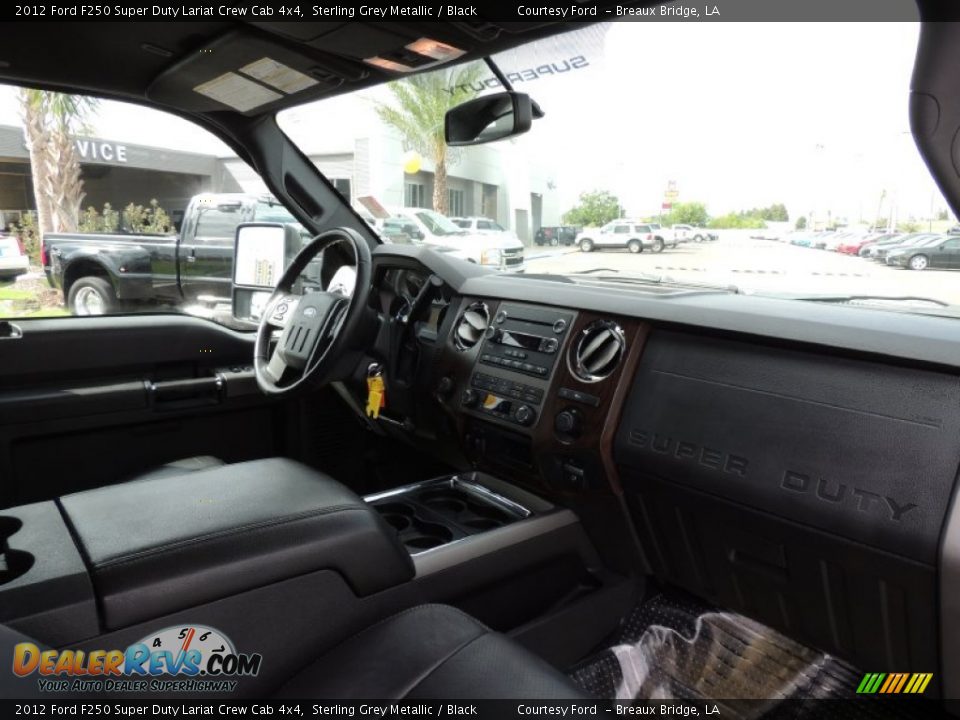 2012 Ford F250 Super Duty Lariat Crew Cab 4x4 Sterling Grey Metallic / Black Photo #6