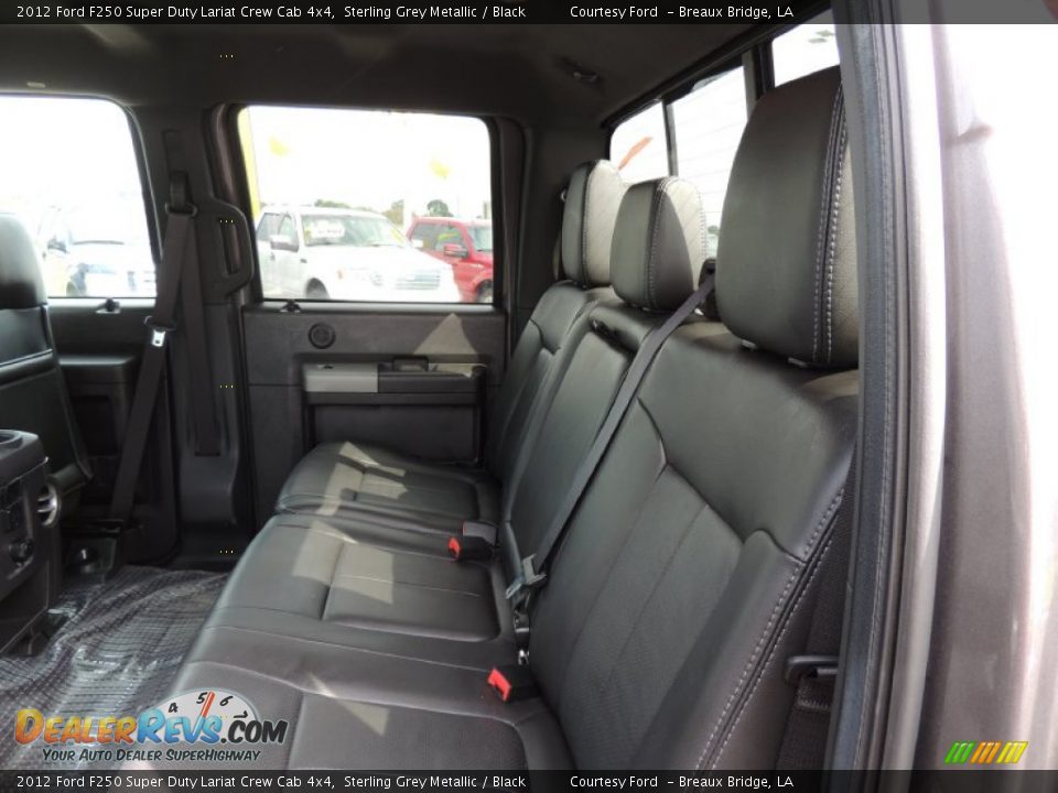 2012 Ford F250 Super Duty Lariat Crew Cab 4x4 Sterling Grey Metallic / Black Photo #10
