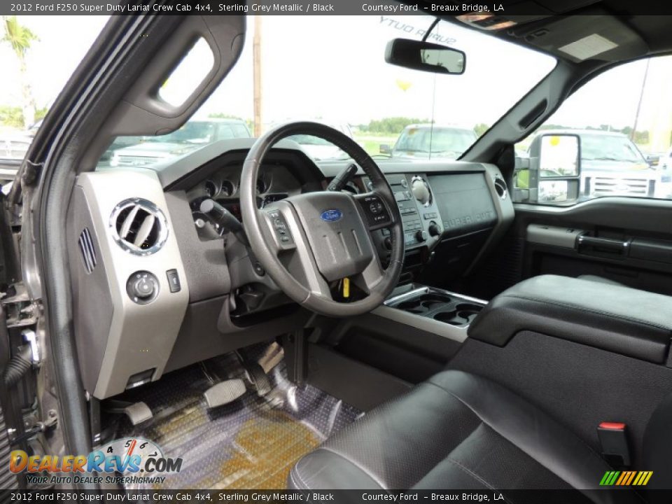 2012 Ford F250 Super Duty Lariat Crew Cab 4x4 Sterling Grey Metallic / Black Photo #12