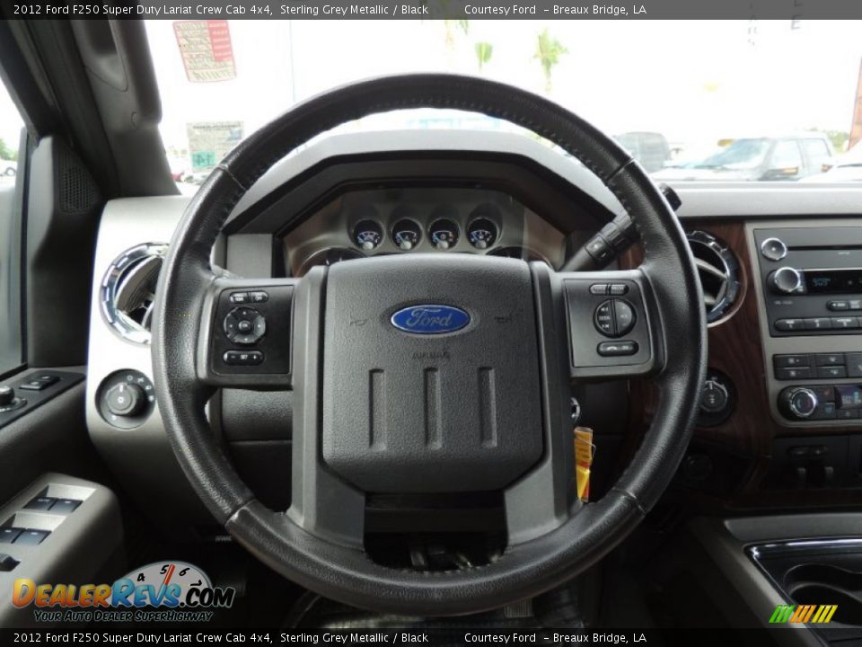 2012 Ford F250 Super Duty Lariat Crew Cab 4x4 Sterling Grey Metallic / Black Photo #14