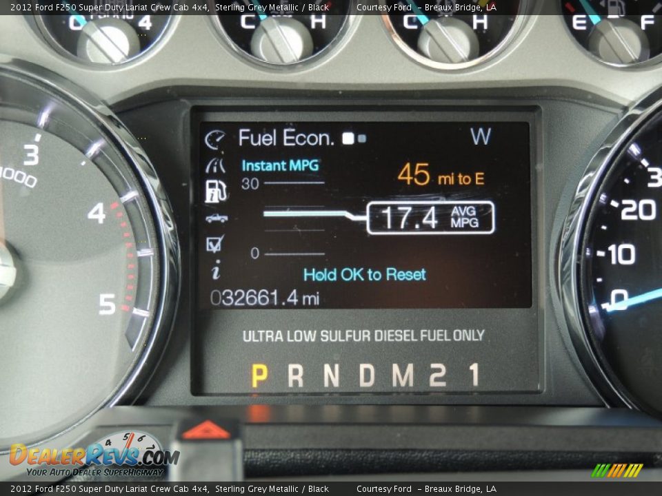 2012 Ford F250 Super Duty Lariat Crew Cab 4x4 Sterling Grey Metallic / Black Photo #16