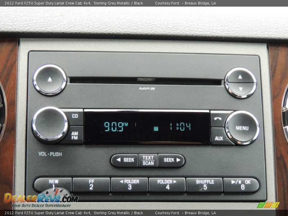 2012 Ford F250 Super Duty Lariat Crew Cab 4x4 Sterling Grey Metallic / Black Photo #18