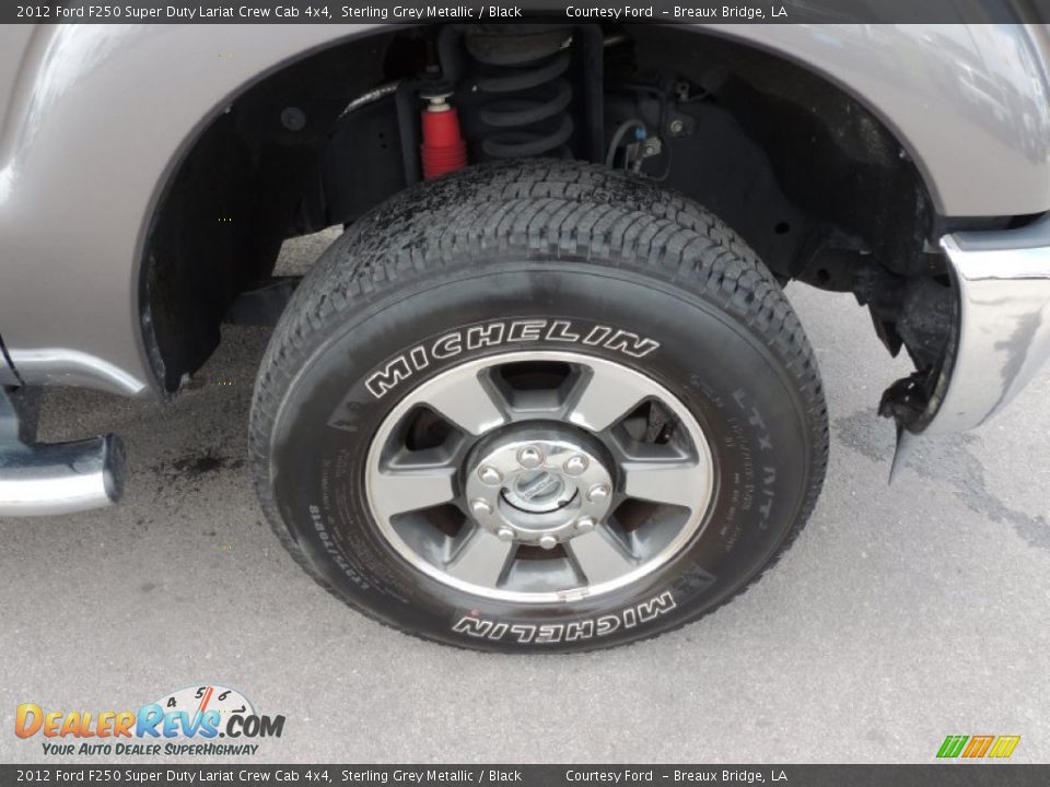 2012 Ford F250 Super Duty Lariat Crew Cab 4x4 Sterling Grey Metallic / Black Photo #25