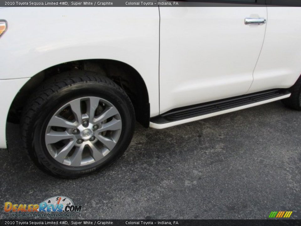 2010 Toyota Sequoia Limited 4WD Super White / Graphite Photo #3