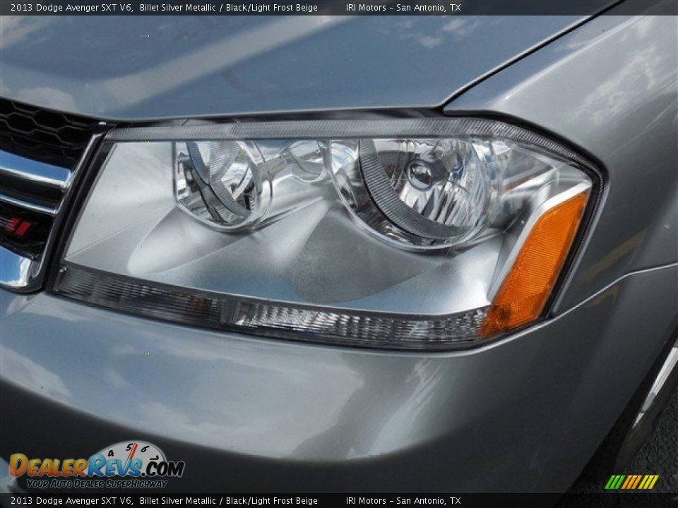 2013 Dodge Avenger SXT V6 Billet Silver Metallic / Black/Light Frost Beige Photo #4