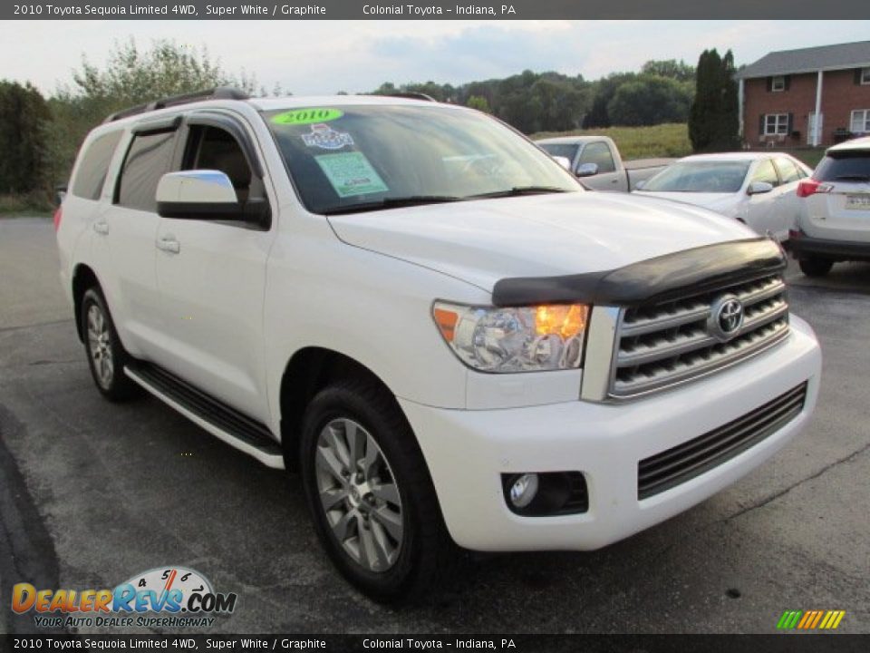 2010 Toyota Sequoia Limited 4WD Super White / Graphite Photo #5